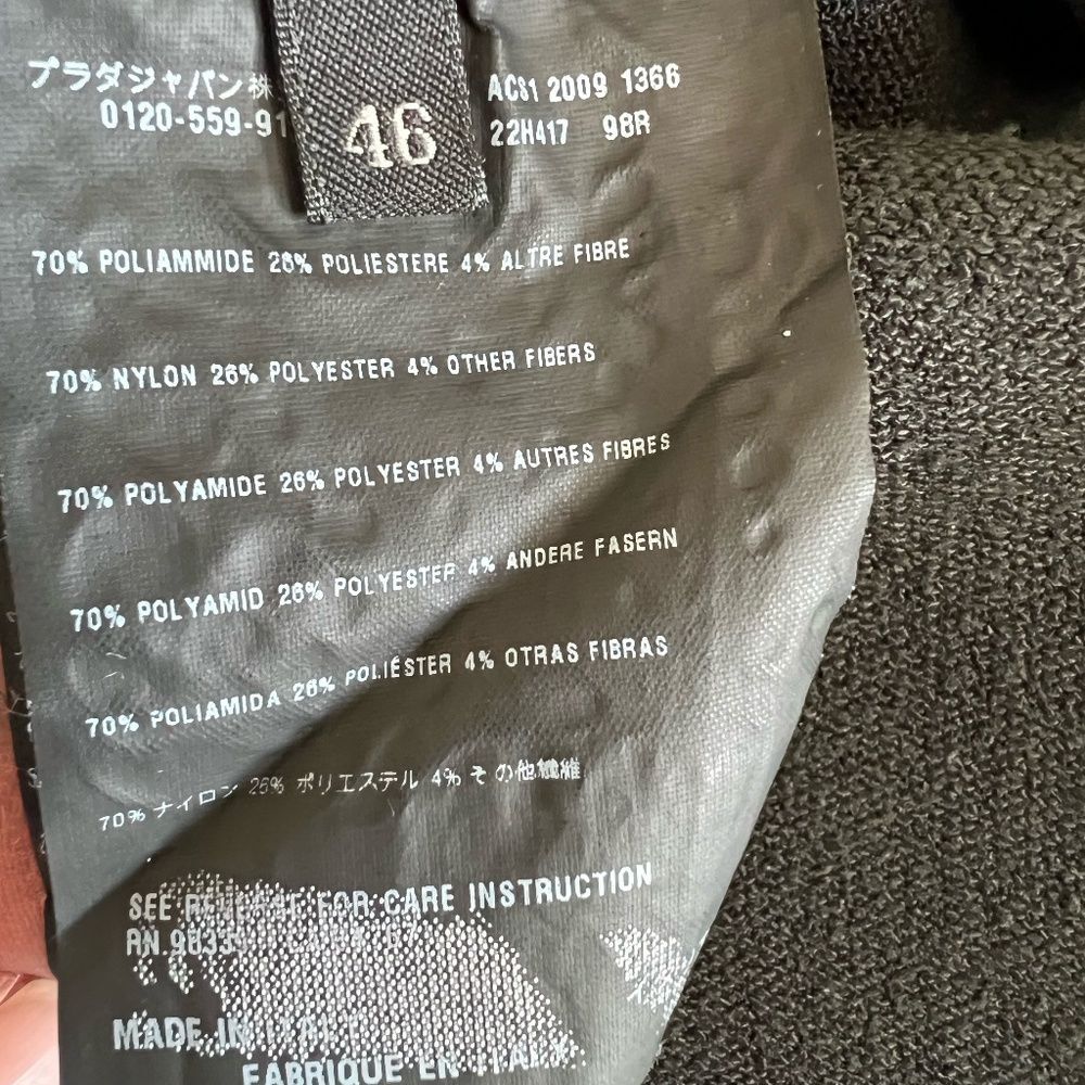 Prada Equestrian Jodhpur Zip Ankle Riding Pants In Black Size 46/10 - Picture 16 of 16